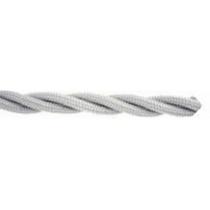 Коаксиальный кабель белый металл/шёлк BIRONI В1-426-71 (ЦЕНА ЗА 1 МЕТР)