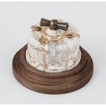 Выключатель проходной на одно положение мрамор керамика BIRONI В1-201-09