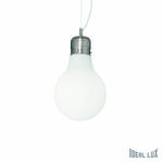 подвесной IDEAL LUX LUCE BIANCO SP1 SMALL 007137 светильник в виде большой лампочки